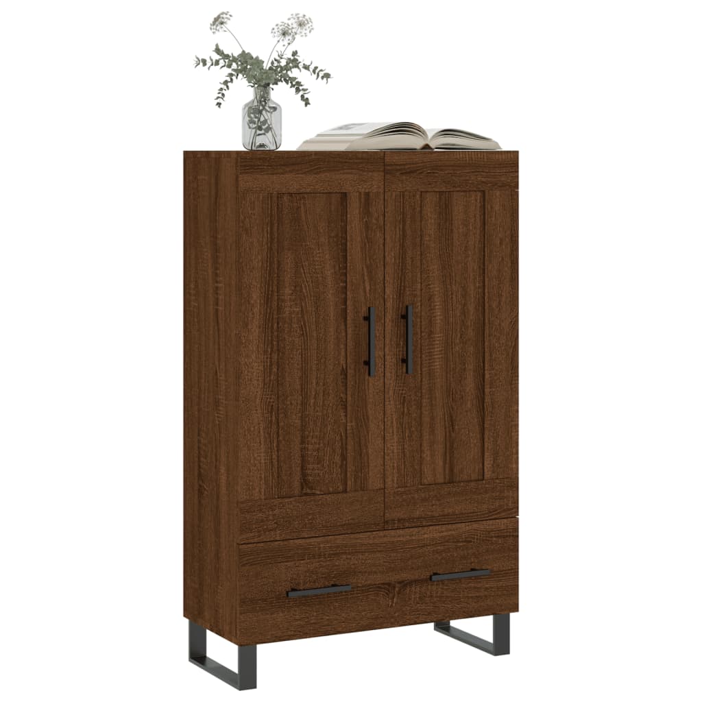 vidaXL Buffet haut chêne marron 69,5x31x115 cm bois d'ingénierie