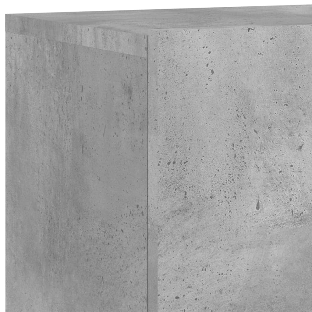 vidaXL Meubles TV muraux 2 pcs gris béton 80x30x41 cm