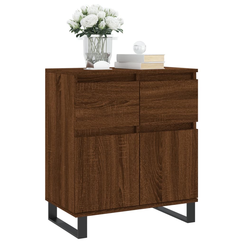 vidaXL Buffet Chêne marron 60x35x70 cm Bois d'ingénierie