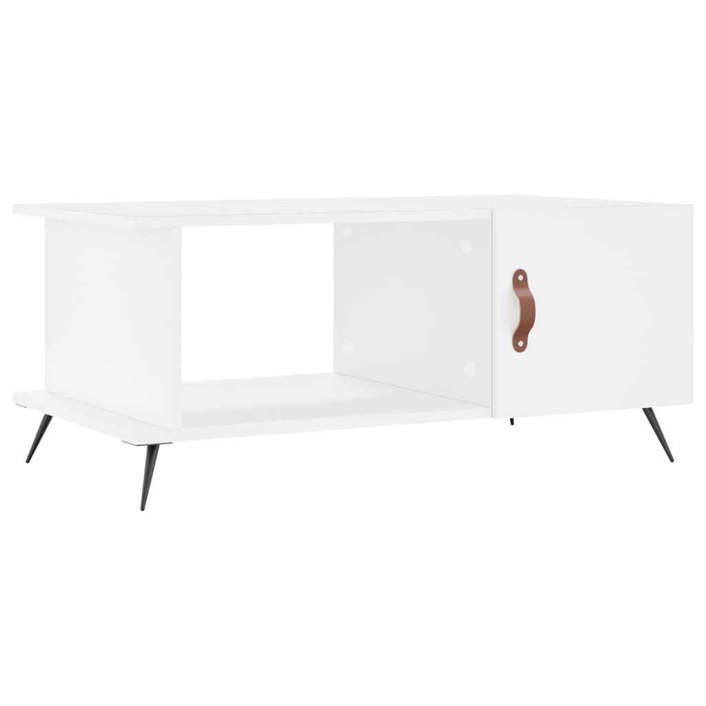 vidaXL Table basse blanc 90x50x40 cm bois d'ingénierie