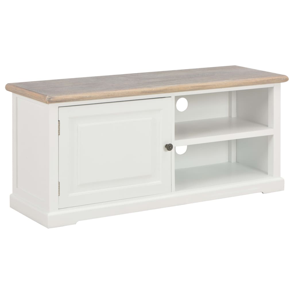 vidaXL Meuble TV Blanc 90x30x40 cm Bois