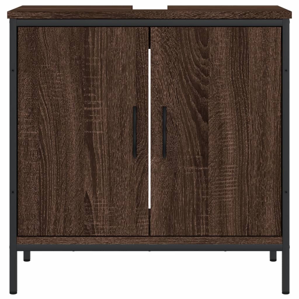 vidaXL Armoire lavabo de salle de bain chêne marron 60x30x60 cm