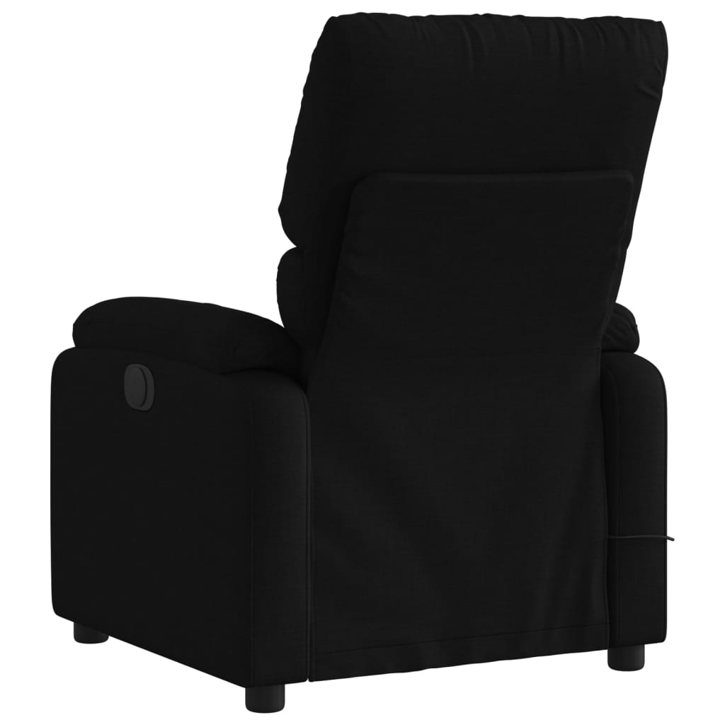 vidaXL Fauteuil de massage inclinable Noir Tissu