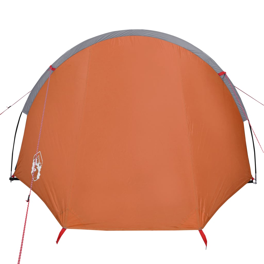 vidaXL Tente de camping tunnel 4 personnes orange imperméable