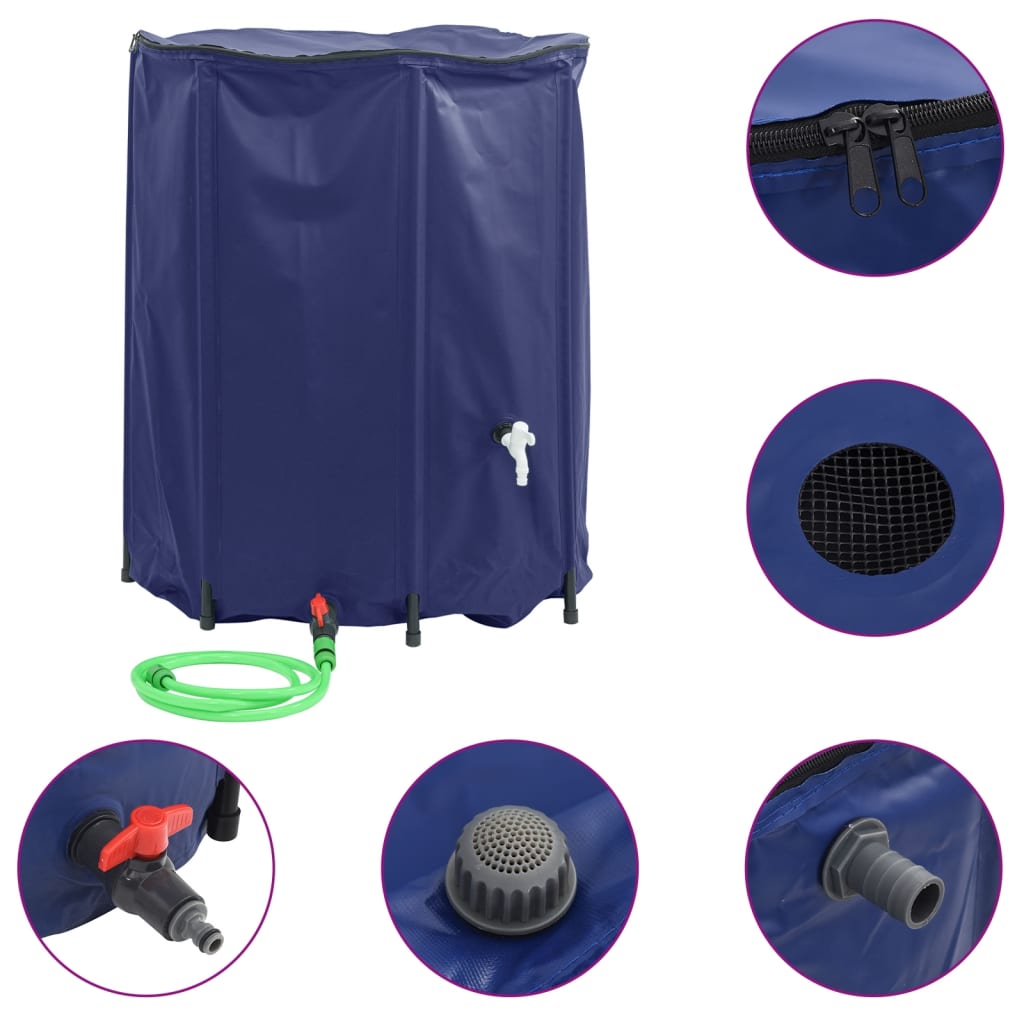 vidaXL Réservoir d'eau avec robinet pliable 1250 L PVC