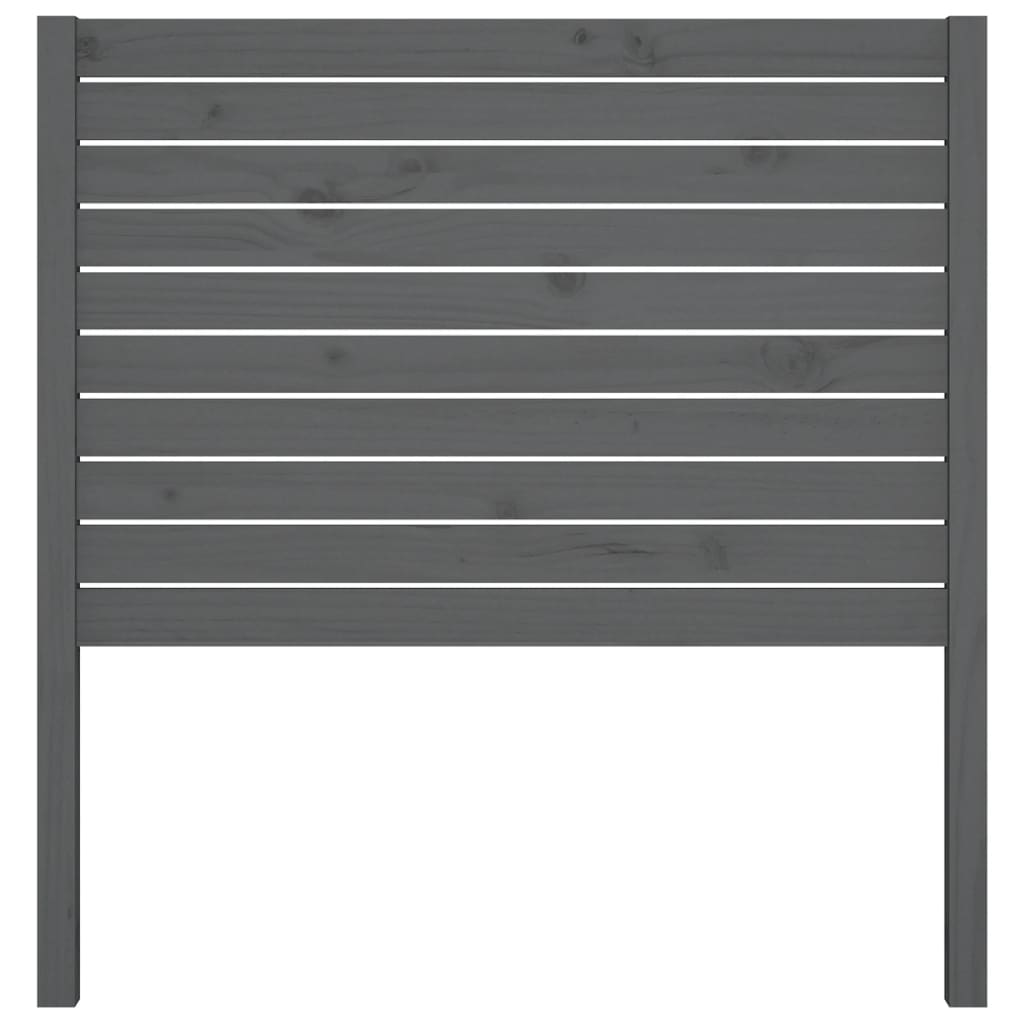 vidaXL Tête de lit Gris 81x4x100 cm Bois massif de pin