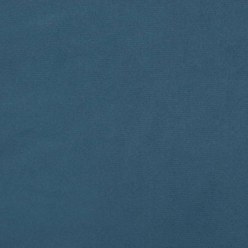 vidaXL Têtes de lit 2 pcs Bleu foncé 100x5x78/88 cm Velours