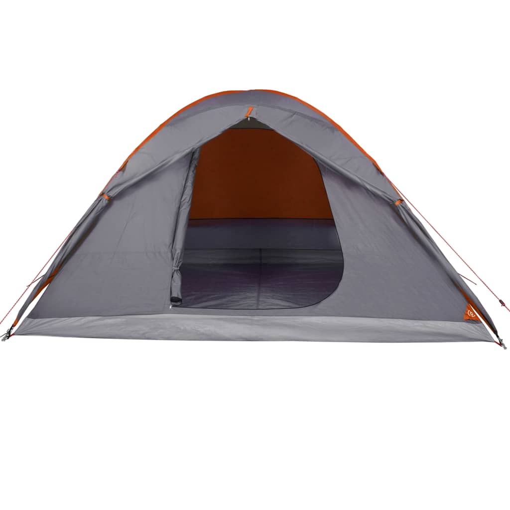 vidaXL Tente de camping à dôme 6 personnes orange imperméable