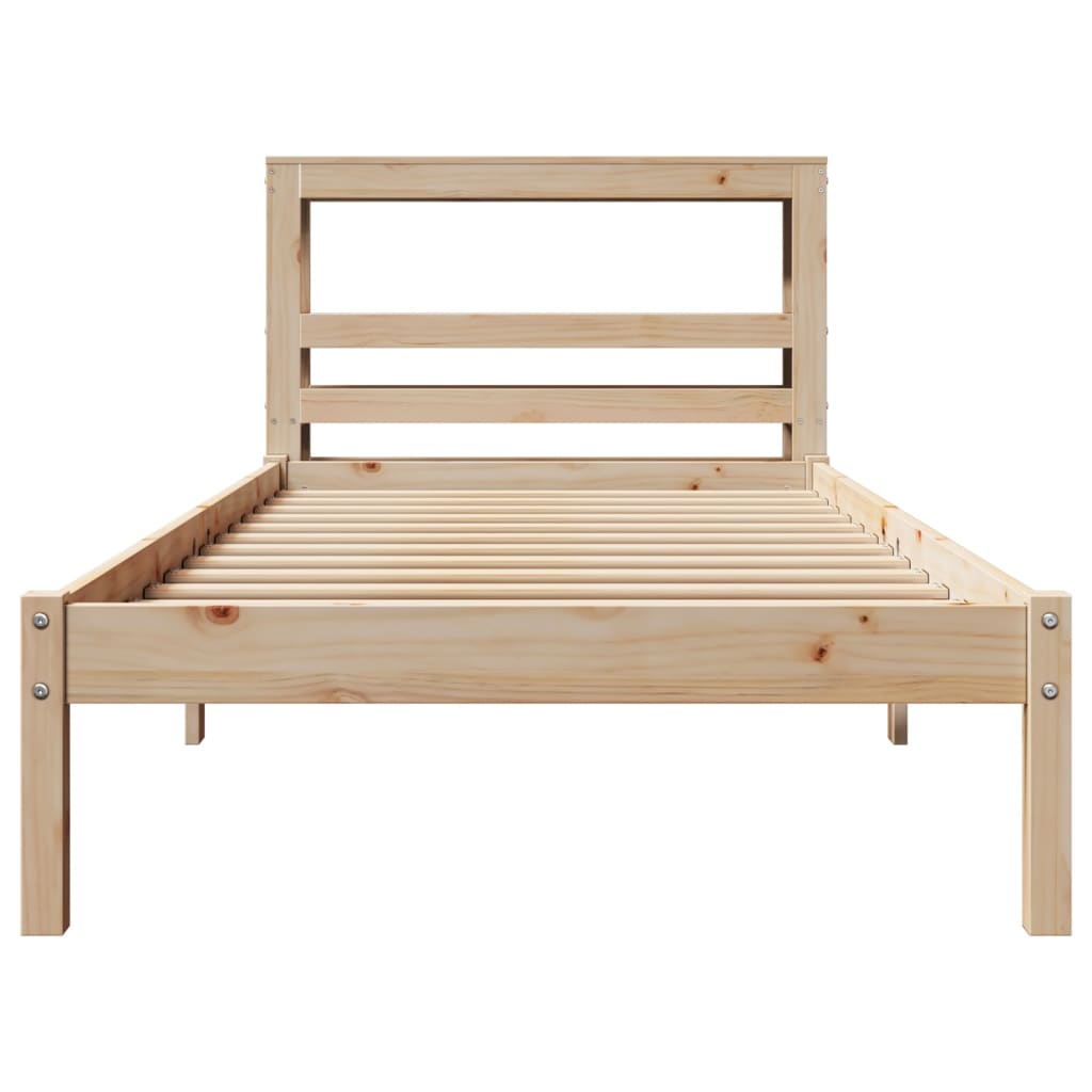 vidaXL Cadre de lit sans matelas 100x200 cm bois massif de pin