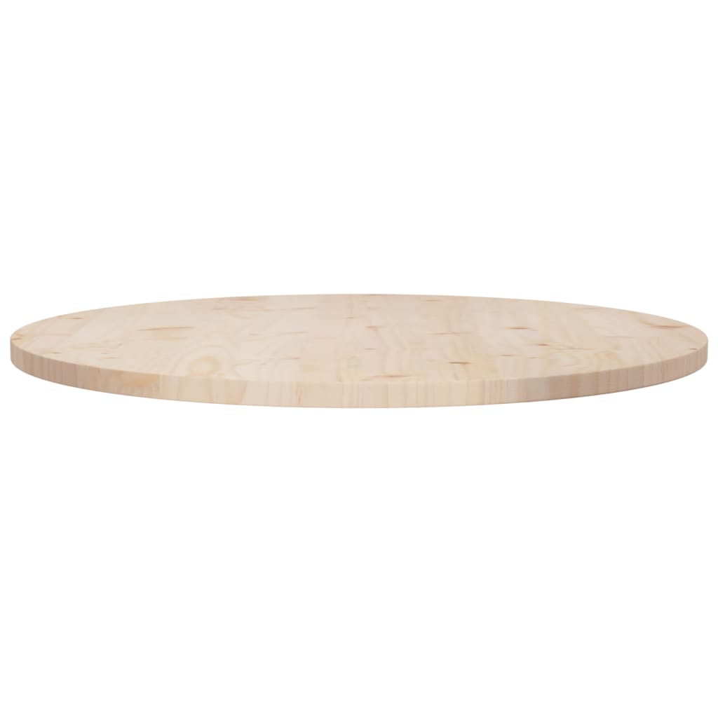 vidaXL Dessus de table Ø80x2,5 cm Bois de pin massif