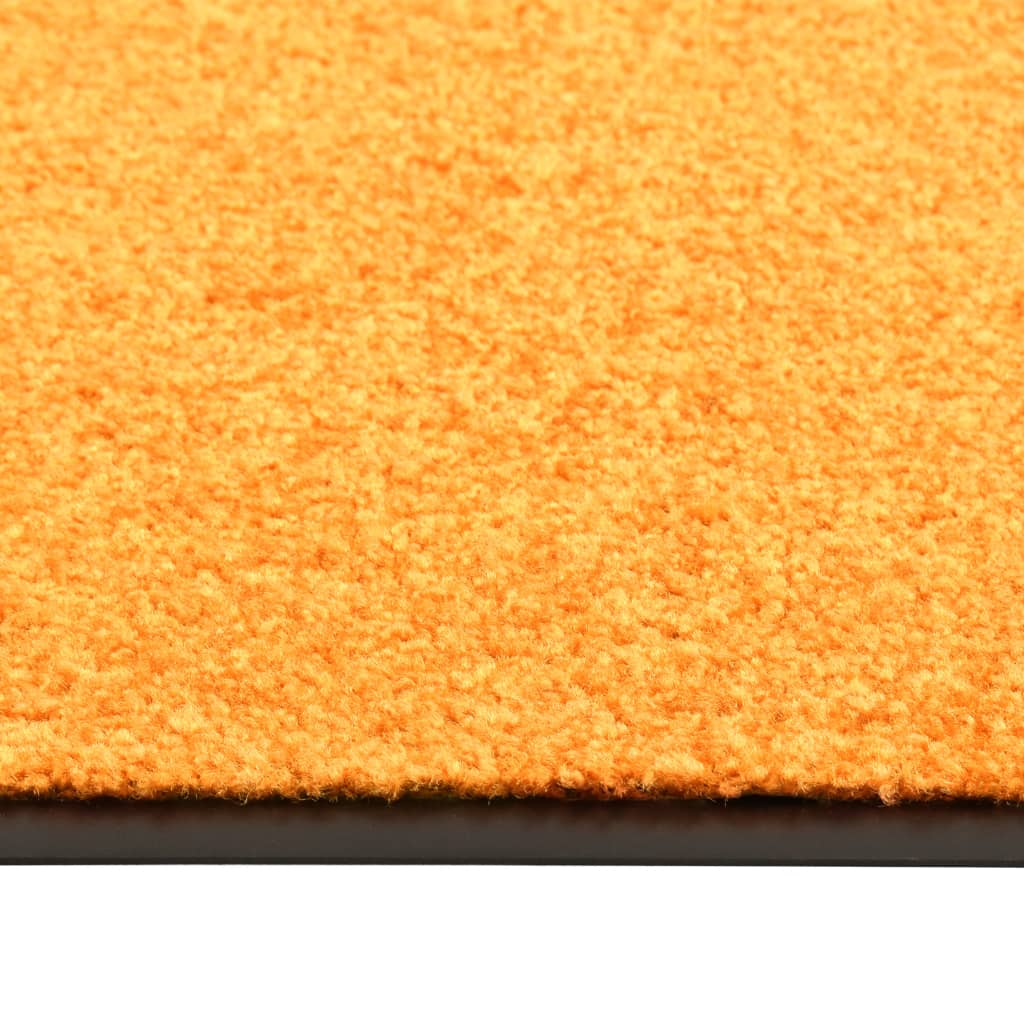 vidaXL Paillasson lavable Orange 40x60 cm