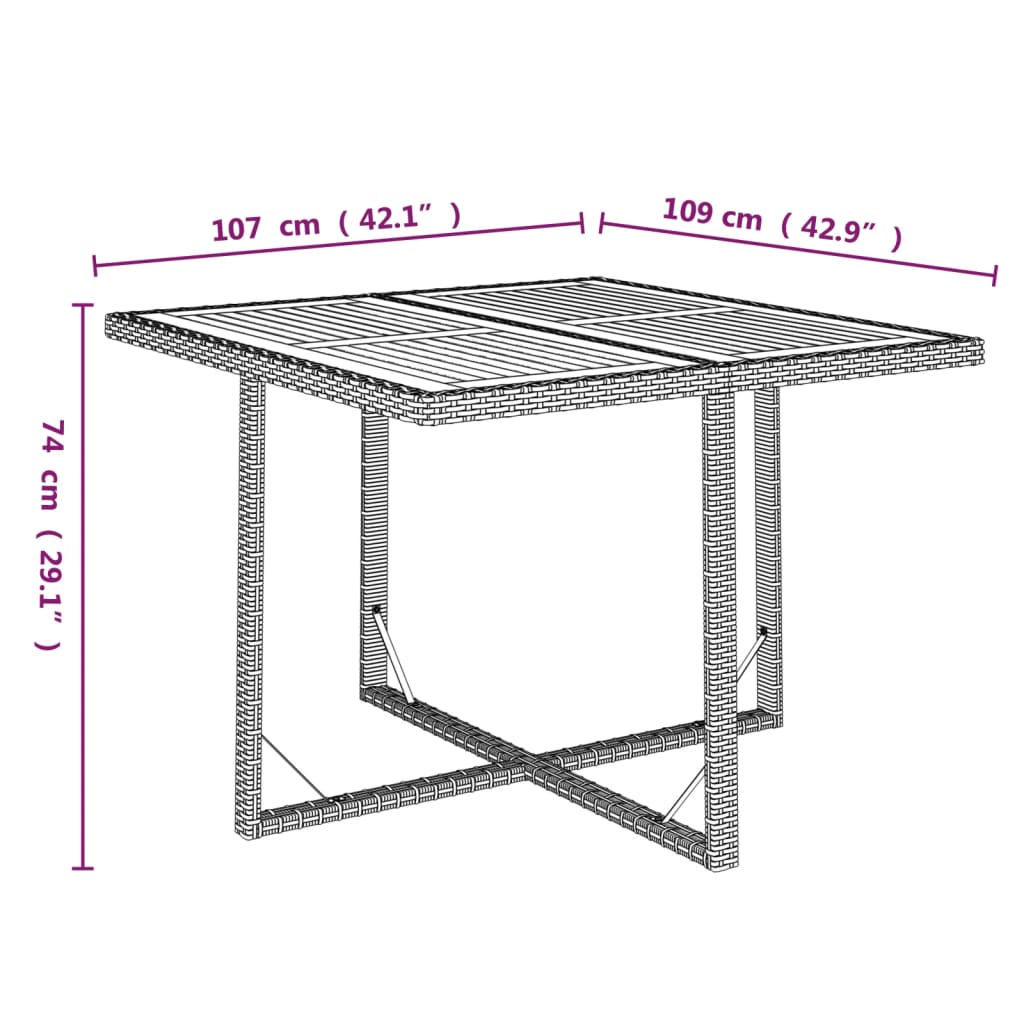 vidaXL Ensemble à manger de jardin coussins 9pcs Résine tressée Noir