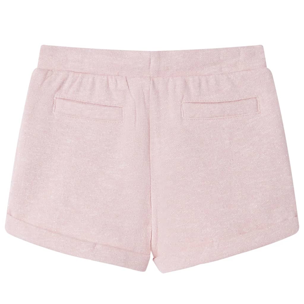 Short pour enfants avec cordon de serrage rose clair mélangé 128