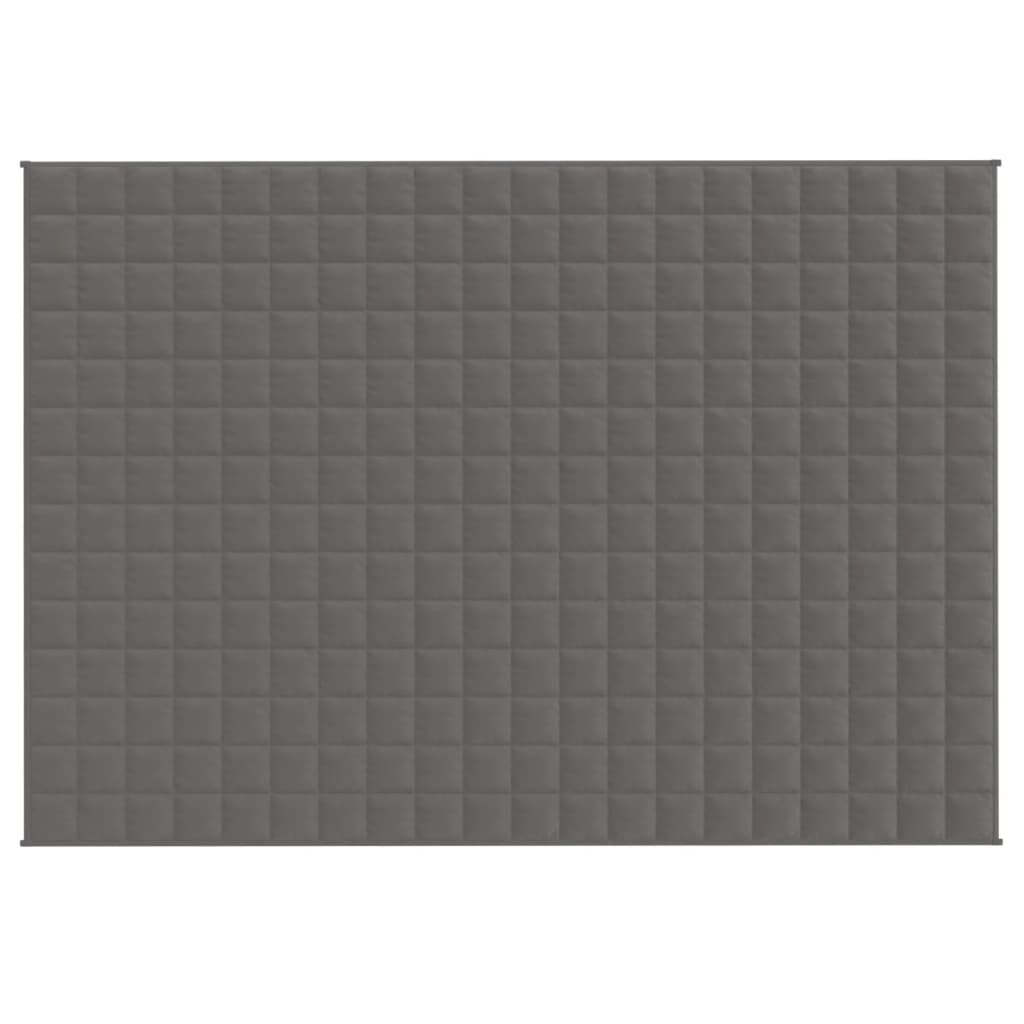 vidaXL Couverture lestée Gris 137x200 cm 10 kg Tissu