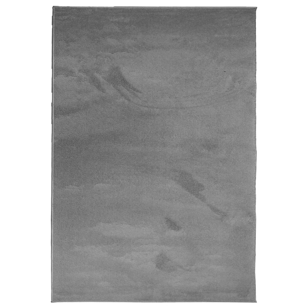 vidaXL Tapis OVIEDO à poils courts anthracite 200x280 cm