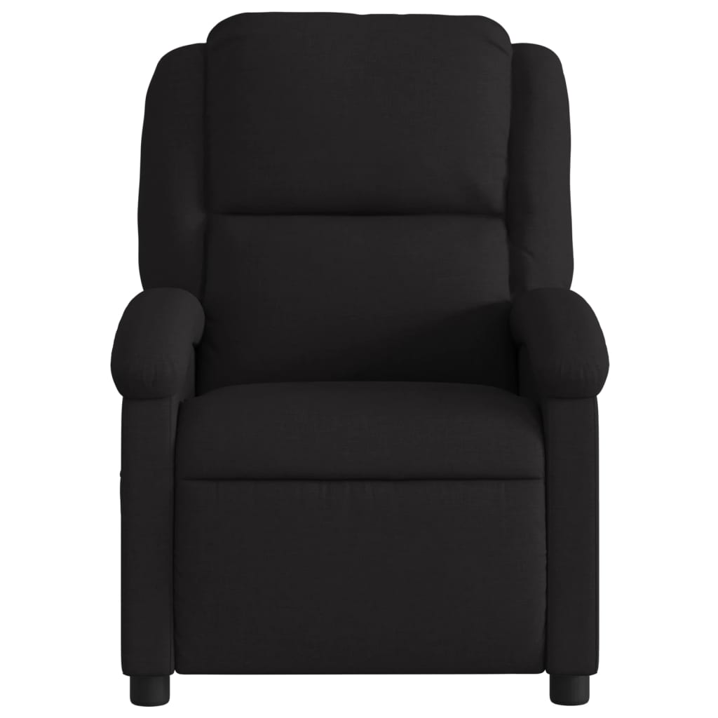 vidaXL Fauteuil inclinable électrique Noir Tissu