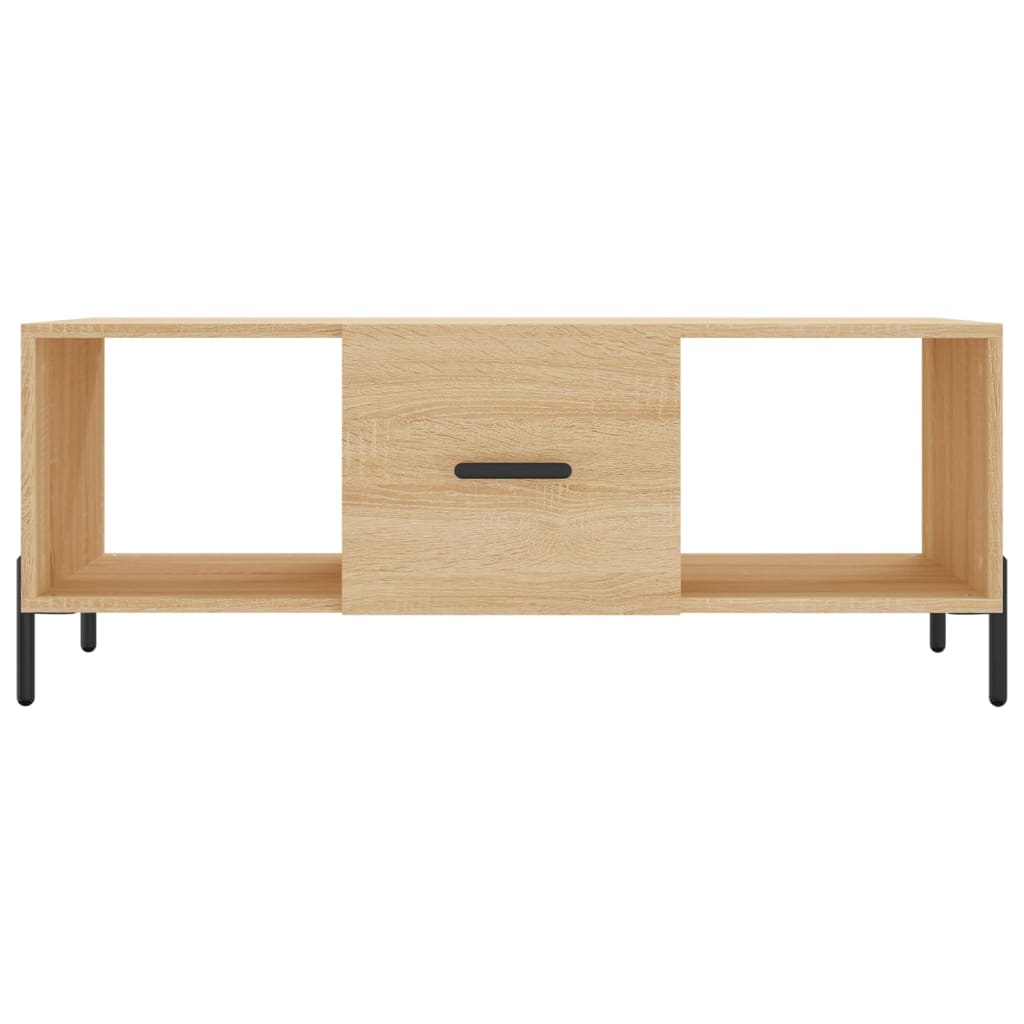 vidaXL Table basse chêne sonoma 102x50x40 cm bois d'ingénierie