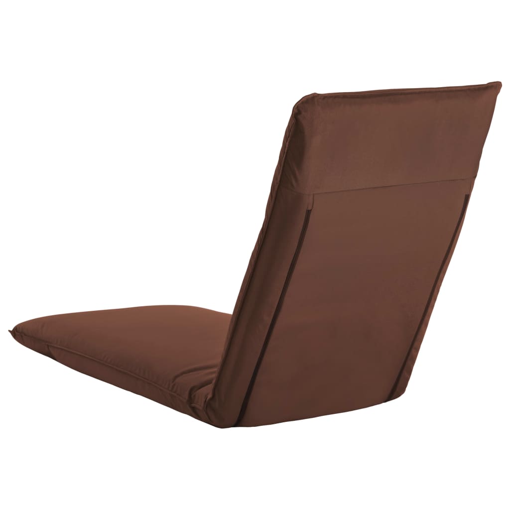 vidaXL Chaise longue pliable Tissu Oxford Marron