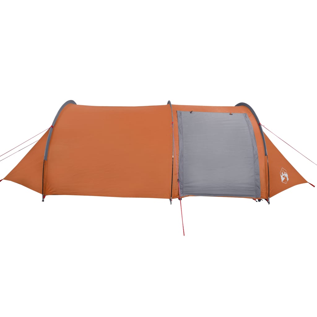 vidaXL Tente de camping tunnel 4 personnes orange imperméable