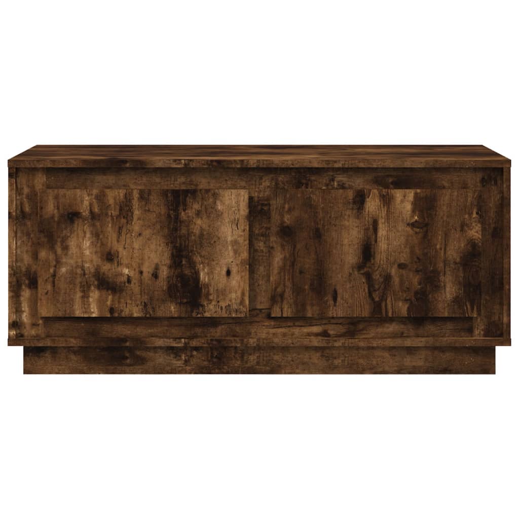 vidaXL Table basse chêne fumé 102x50x44 cm bois d'ingénierie