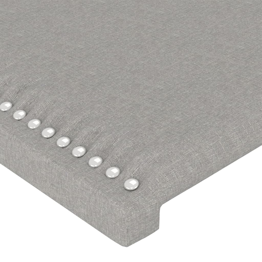 vidaXL Têtes de lit 2 pcs Gris clair 80x5x78/88 cm Tissu