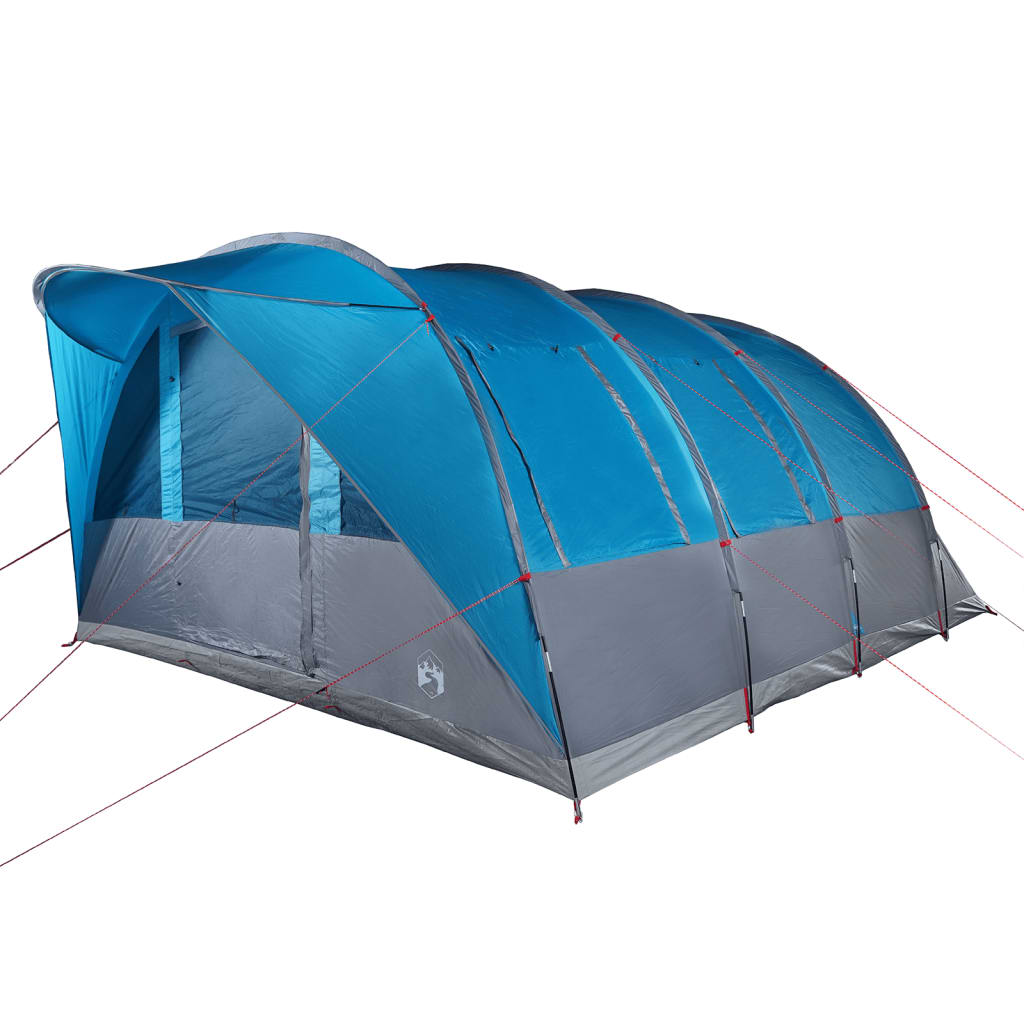 vidaXL Tente de camping tunnel 5 personnes bleu imperméable