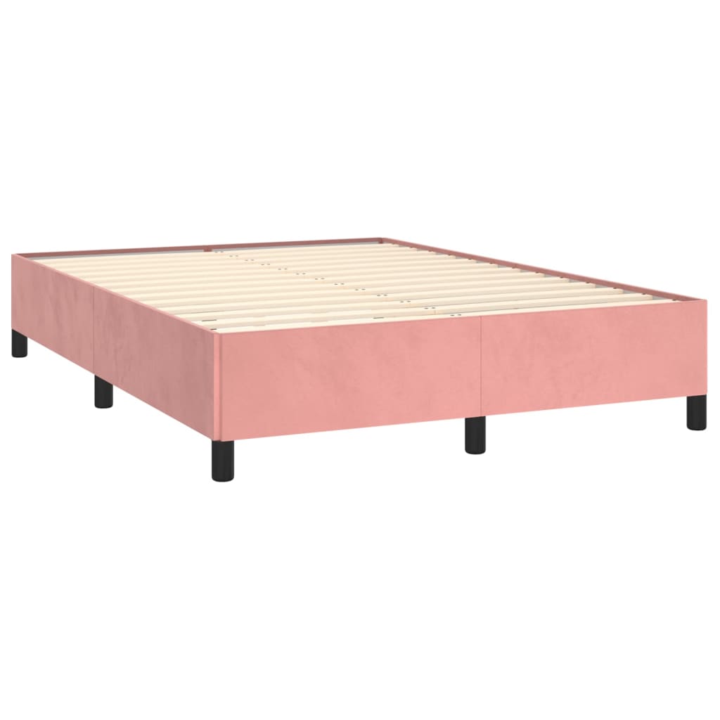 vidaXL Cadre de lit sans matelas rose 140x200 cm velours