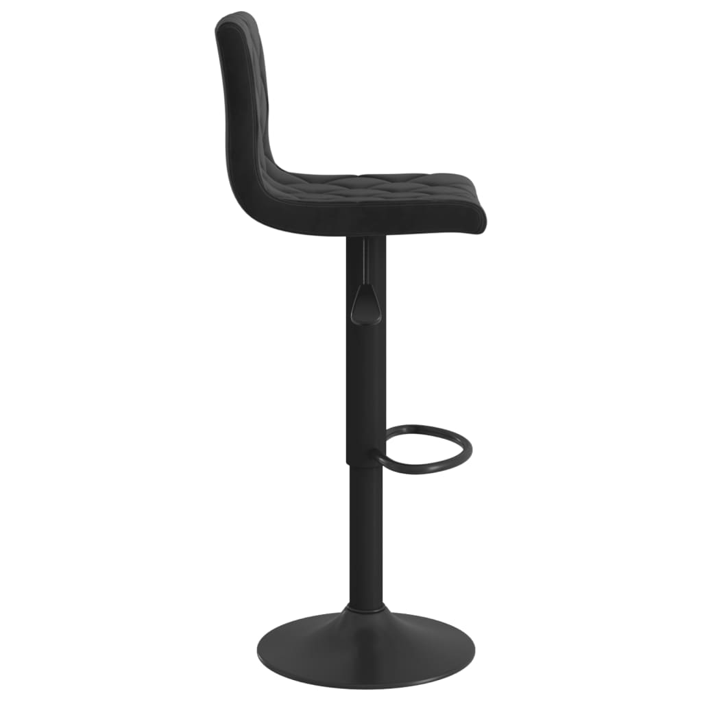 vidaXL Tabourets de bar lot de 2 Noir Velours