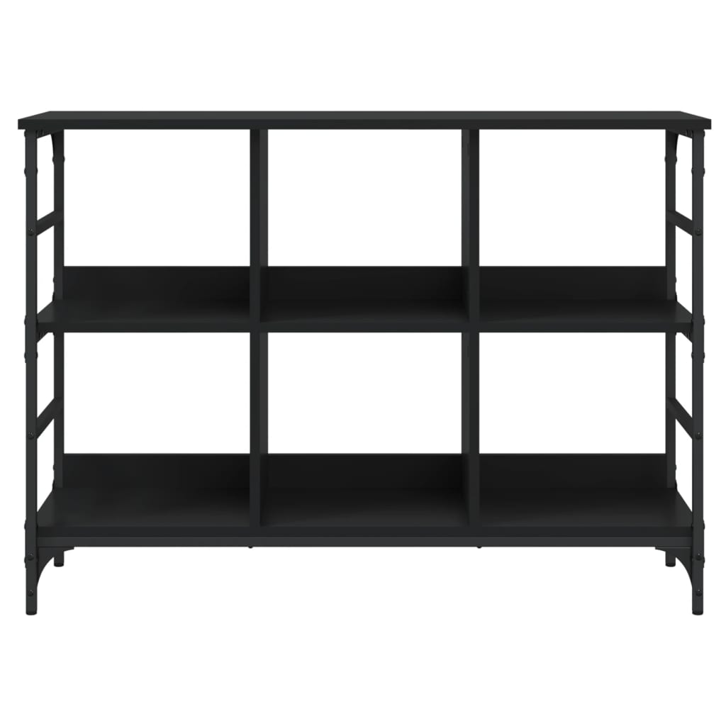 vidaXL Buffet noir 102x32x73,5 cm bois d'ingénierie