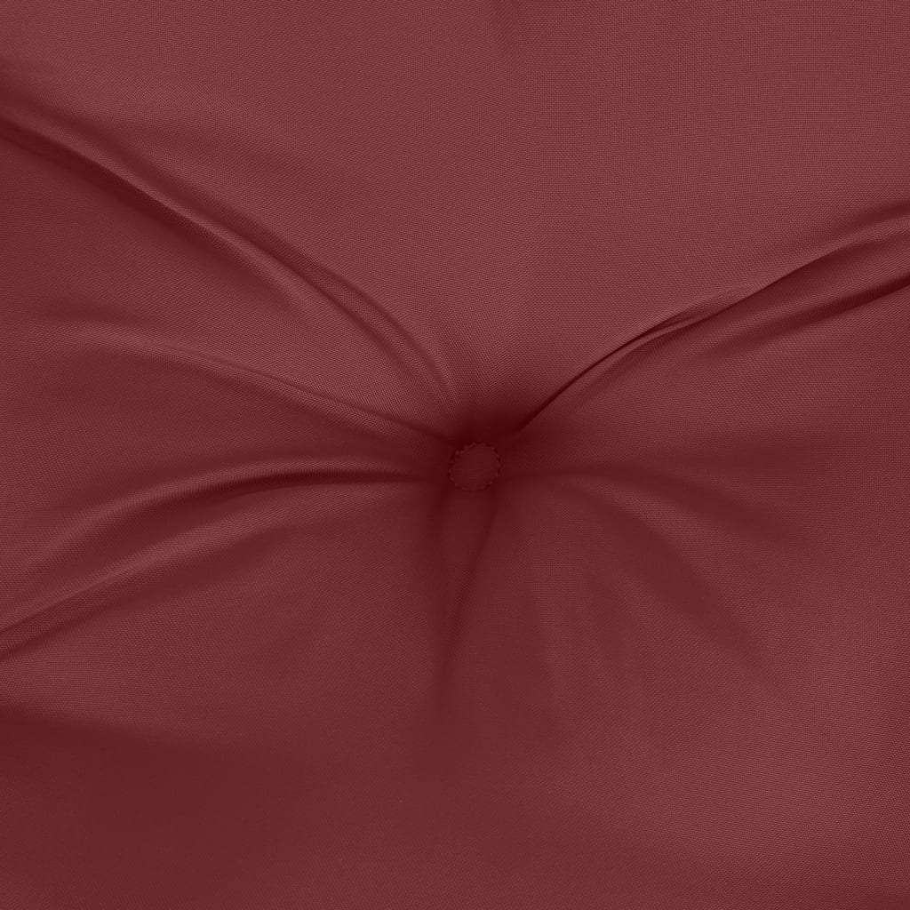 vidaXL Coussin de banc de jardin rouge bordeaux mélangé tissu