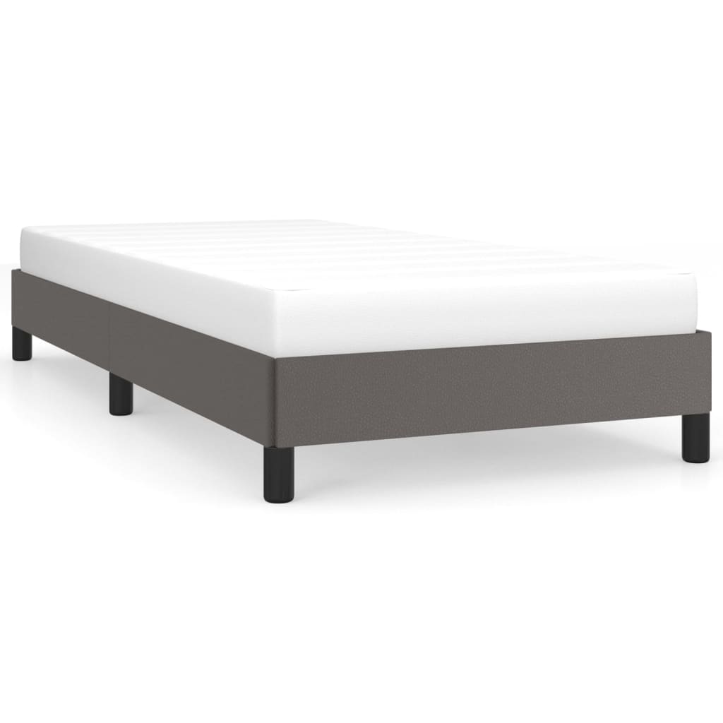 vidaXL Cadre de lit sans matelas gris 90x190 cm similicuir