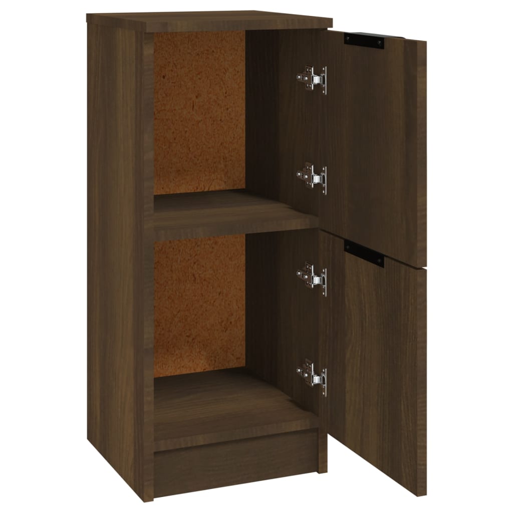 vidaXL Buffet Chêne marron 30x30x70 cm Bois d'ingénierie