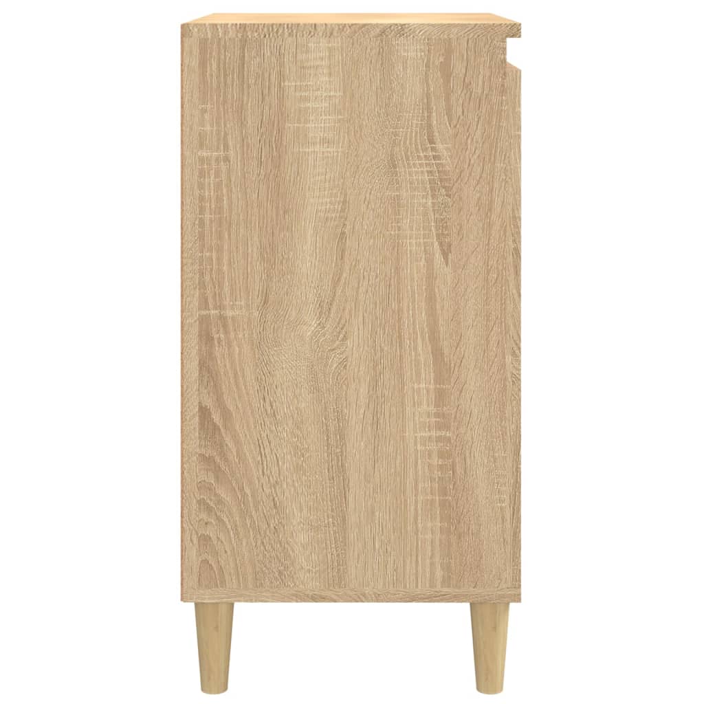 vidaXL Tables de chevet 2pcs chêne sonoma 40x35x70cm bois d'ingénierie