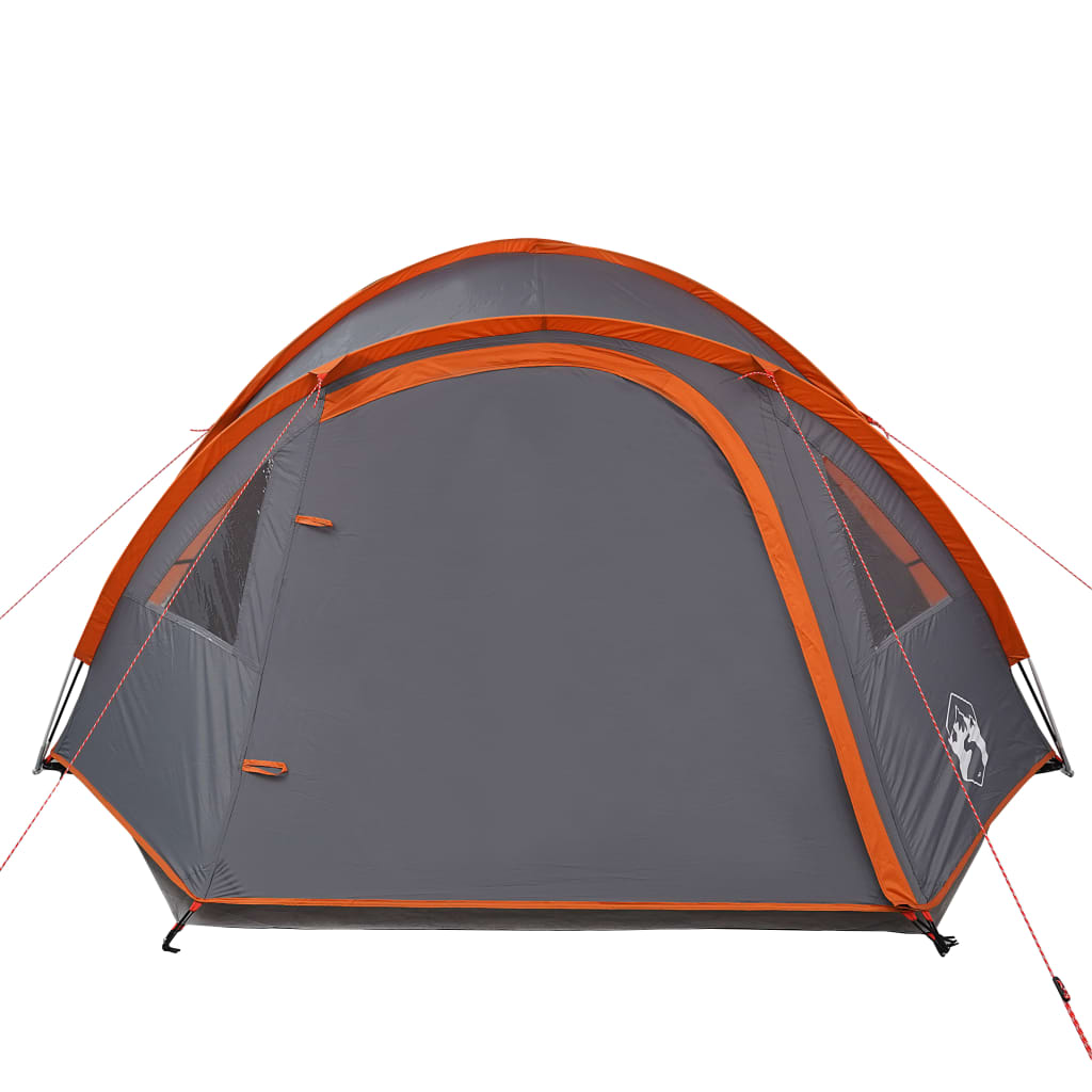 vidaXL Tente de camping à dôme 4 personnes orange imperméable