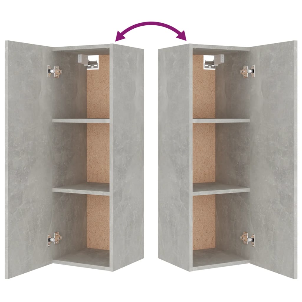 vidaXL Ensemble de meubles TV 5 pcs Gris béton Bois d'ingénierie