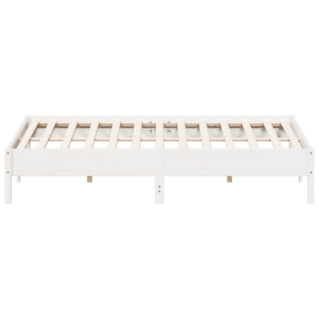 vidaXL Cadre de lit sans matelas blanc 180x200 cm bois massif de pin