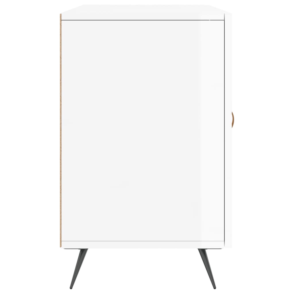 vidaXL Buffet blanc brillant 100x36x60 cm bois d'ingénierie