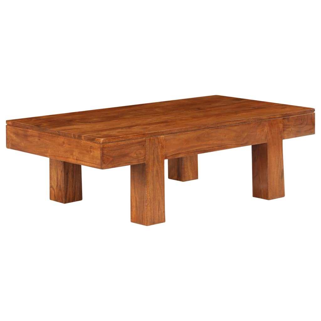 vidaXL Table basse Bois d'acacia solide avec finition miel 100x50x30cm