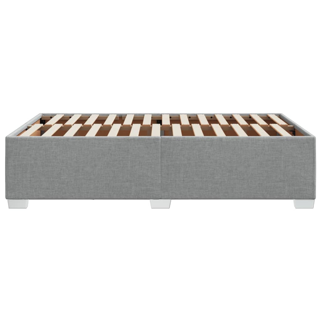 vidaXL Cadre de lit sans matelas gris clair 120x190 cm tissu