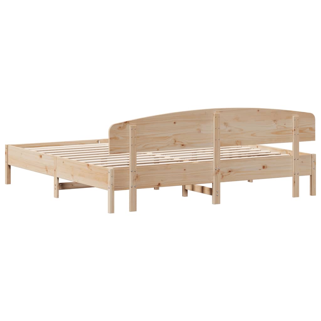 vidaXL Cadre de lit sans matelas 180x200 cm bois massif de pin