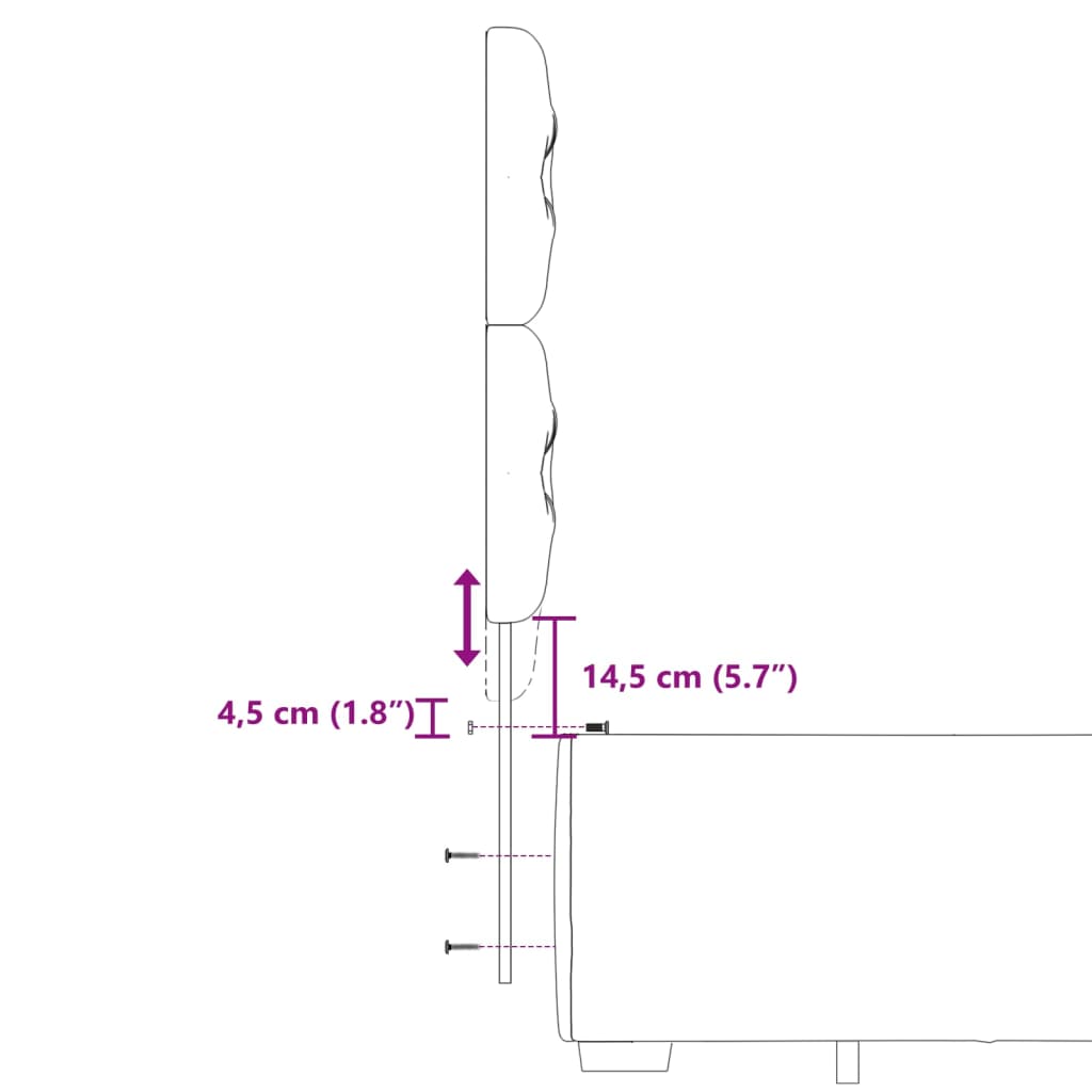 vidaXL Sommier à lattes de lit et matelas Gris clair 180x200cm Velours