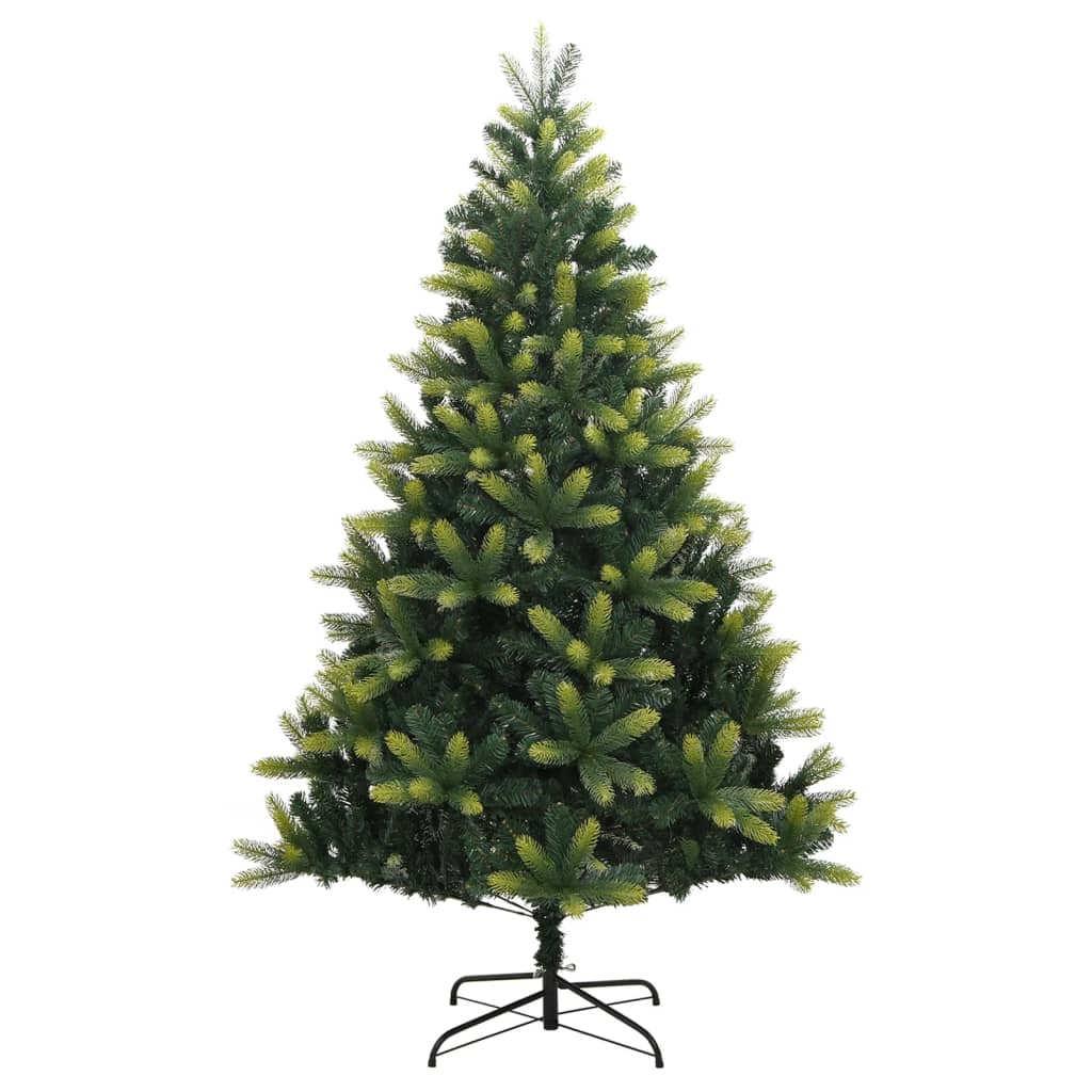 vidaXL Sapin de Noël artificiel à charnières avec support 210 cm