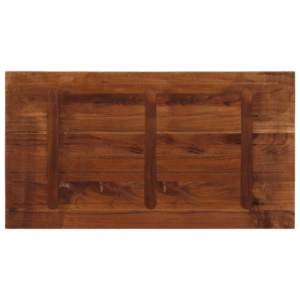 vidaXL Dessus de table 120x70x3,8cm rectangulaire bois massif récupéré