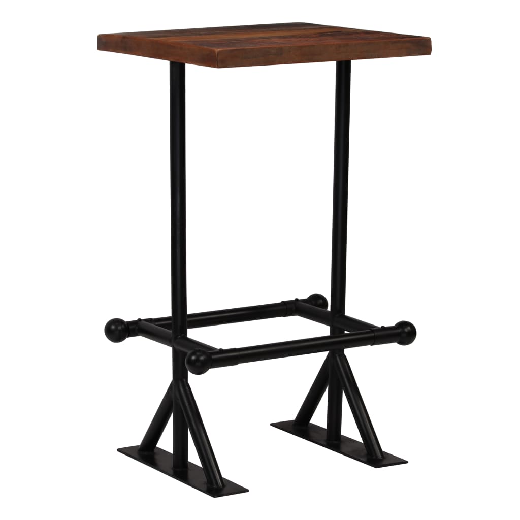 vidaXL Mobilier de bar 3 pcs Bois de récupération massif