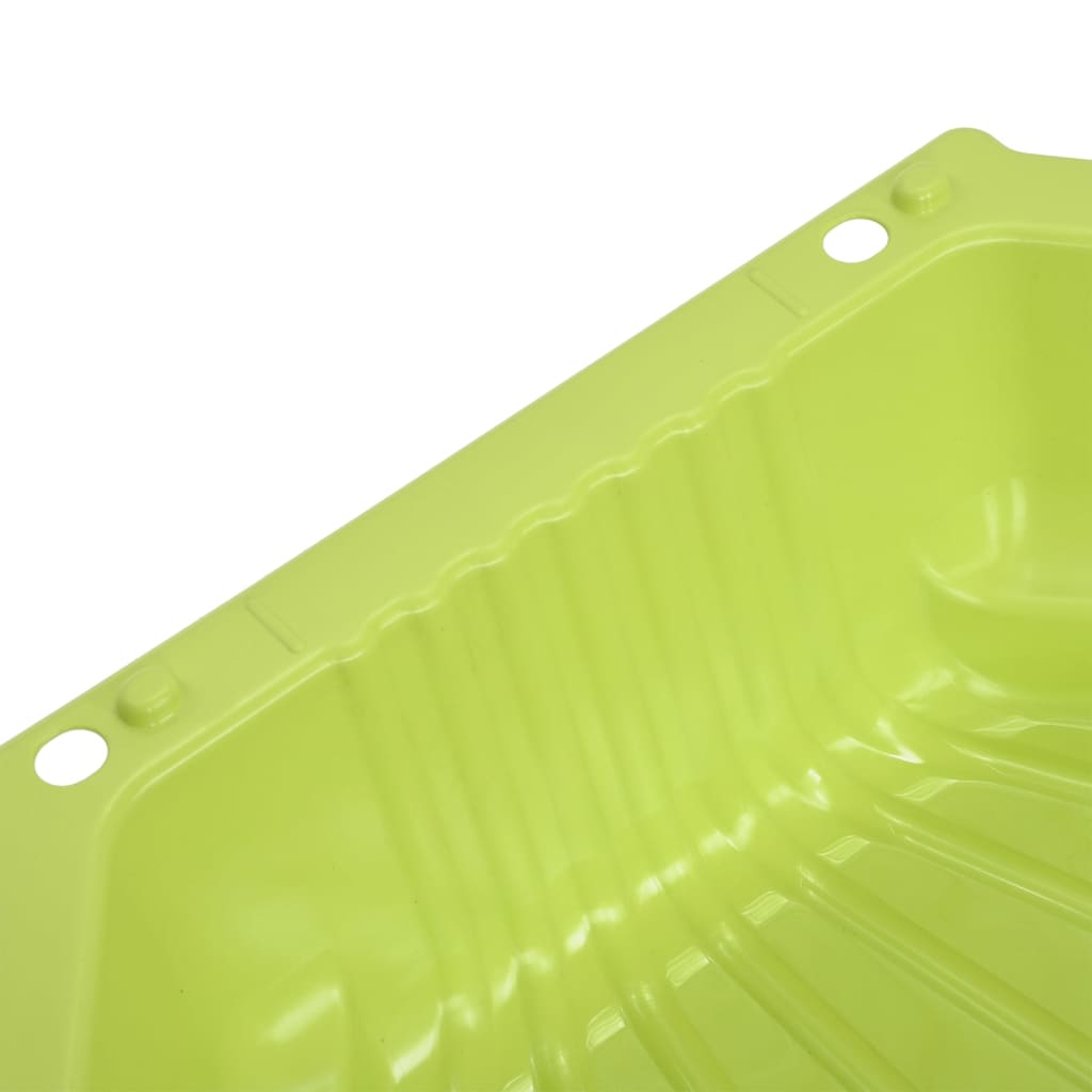 vidaXL Bacs à sable 2 pcs Vert 77x87x21 cm Plastique