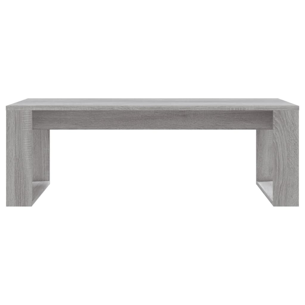 vidaXL Table basse sonoma gris 102x50x35 cm bois d'ingénierie