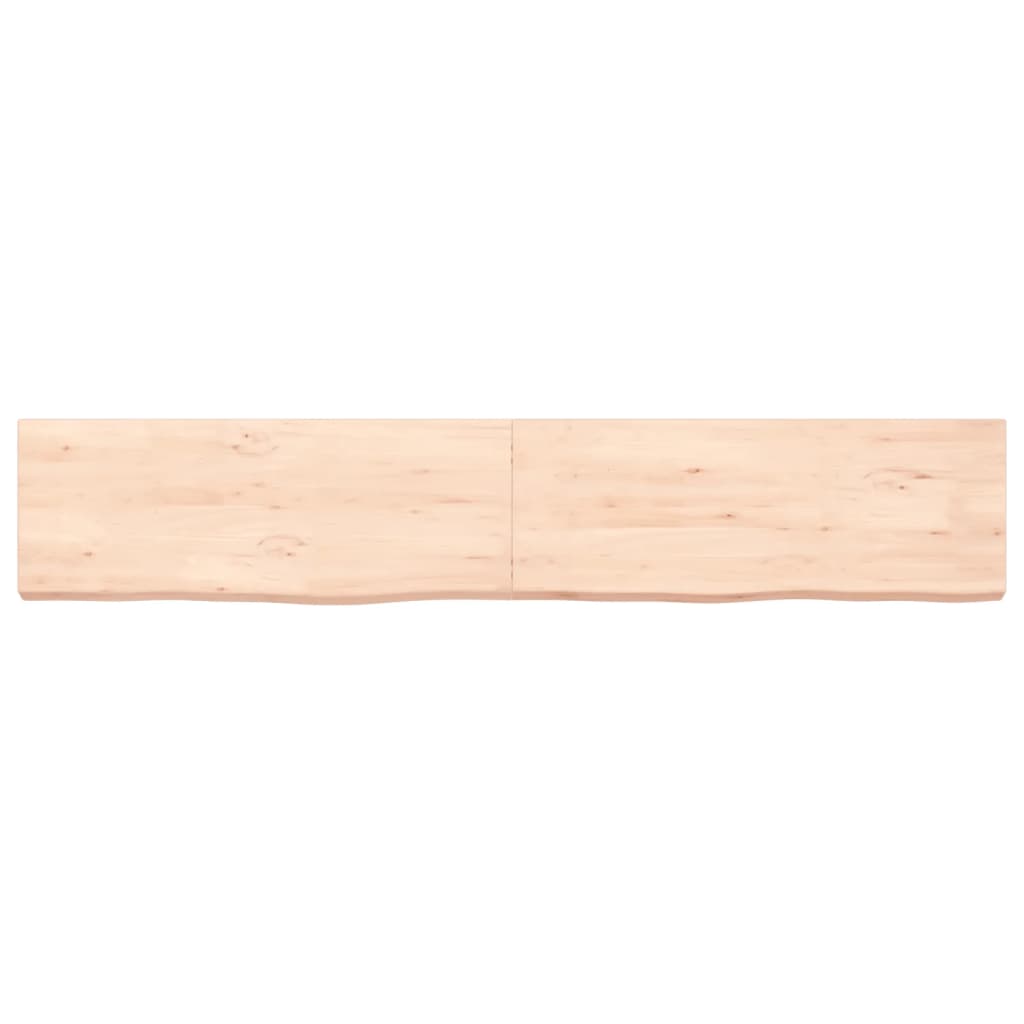 vidaXL Comptoir de salle de bain 160x30x(2-6)cm bois massif non traité