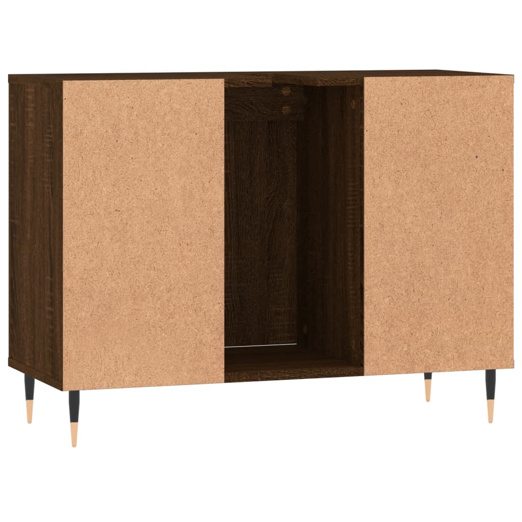 vidaXL Armoire salle de bain chêne marron 80x33x60cm bois d'ingénierie