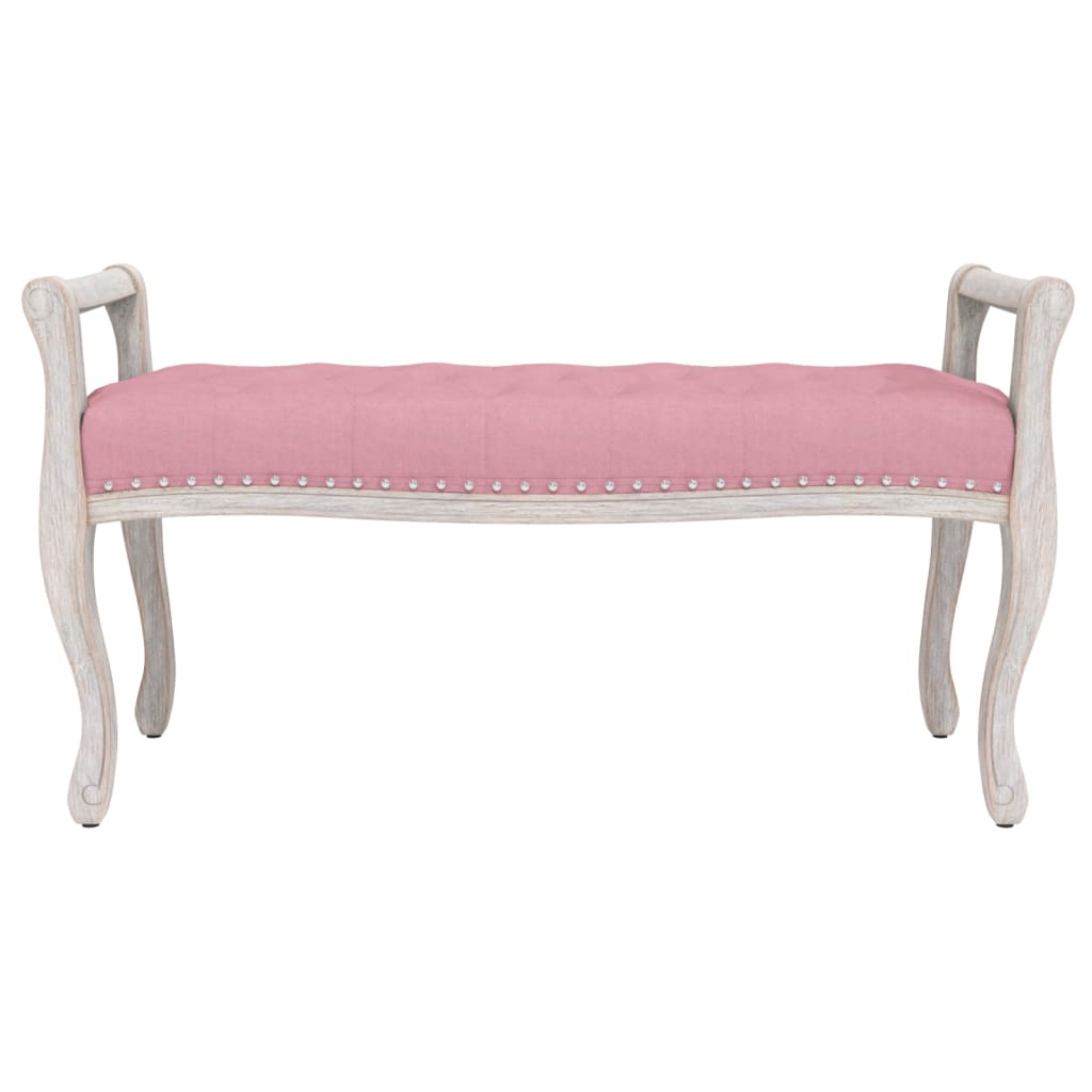 vidaXL Banc Rose 110x45x60 cm Velours