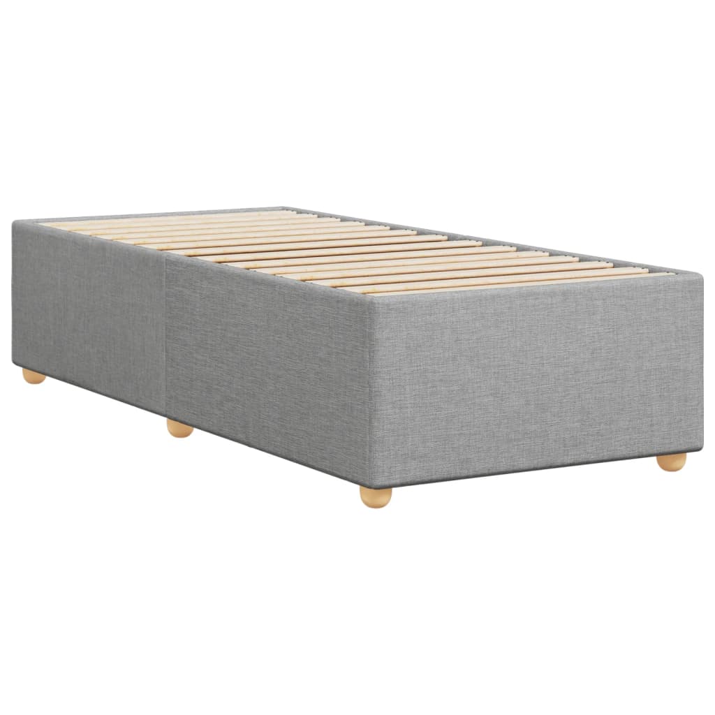 vidaXL Cadre de lit sans matelas gris clair 100x200 cm tissu